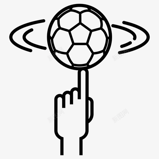 足球运动旋转图标svg_新图网 https://ixintu.com 得分 手 旋转 玩 美式足球 足球 运动