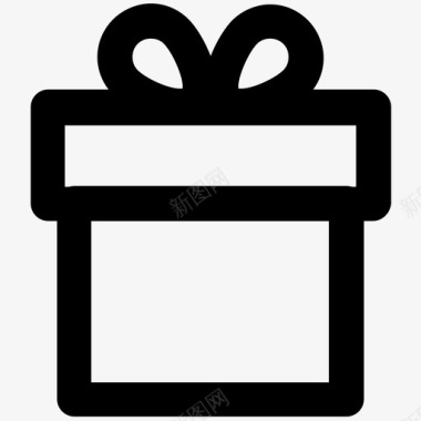 礼品礼盒庆典图标图标