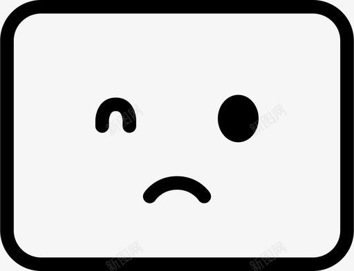 悲伤忧郁皱眉图标svg_新图网 https://ixintu.com 化身 失望 心烦意乱 忧郁 悲伤 沮丧 皱眉 笑脸 脸 表情