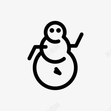 雪人存储针点图标图标