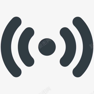 wifi信号通讯酷标图标图标