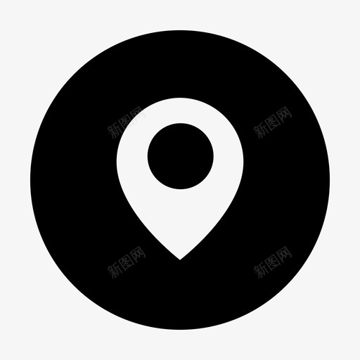 签入旅行地点图标svg_新图网 https://ixintu.com 位置 周围 固定 圆形黑色用户界面 地图标记 地点 导航 旅行 目的地 签入