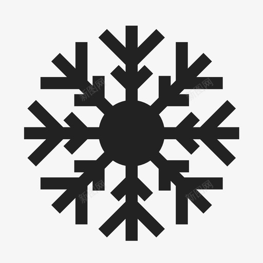 雪花圣诞节寒冷的天气图标svg_新图网 https://ixintu.com 冬季 圣诞节 寒冷的天气 暴风雪 滑雪度假 独特 雪花