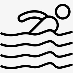 比赛预测游泳运动员游泳比赛存储图标高清图片