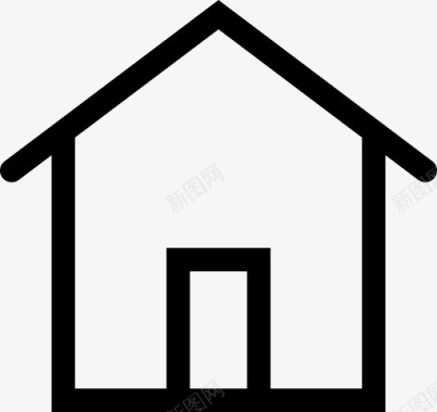 住宅建筑立面图标图标