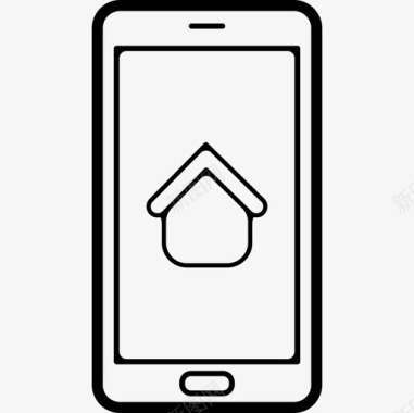 手机屏幕上的HomeSign界面手机图标图标