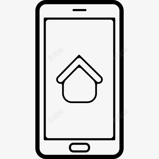 手机屏幕上的HomeSign界面手机图标svg_新图网 https://ixintu.com 手机 手机屏幕上的HomeSign 界面