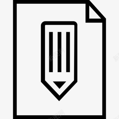 铅笔木头搜索引擎优化图标图标