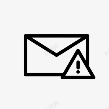 电子邮件警报信封图标图标