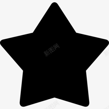 星黑色形状最喜欢的界面符号酷图标图标