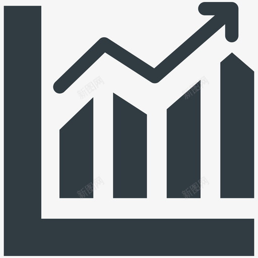 条形图商务酷标图标svg_新图网 https://ixintu.com 商务酷矢量图标 条形图