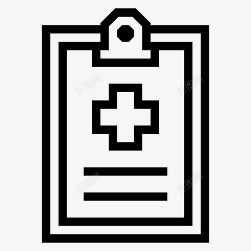 医疗报告图表剪贴板图标svg_新图网 https://ixintu.com 信息 健康 剪贴板 医疗报告 图表 数字 文件 脉搏 角度健康