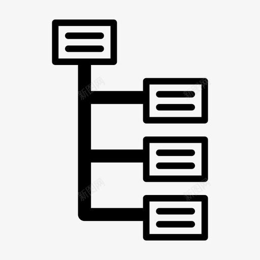 树状图过程管理图标svg_新图网 https://ixintu.com 免提 危险 图表 增加 层次结构 放大镜 树状图 管理 结构 装配 过程