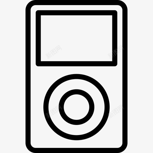 mp3播放器小型便携式图标svg_新图网 https://ixintu.com ipod mp3播放器 便携式 小型 平滑线设备 旋律 曲调 设备 音乐播放器 音频