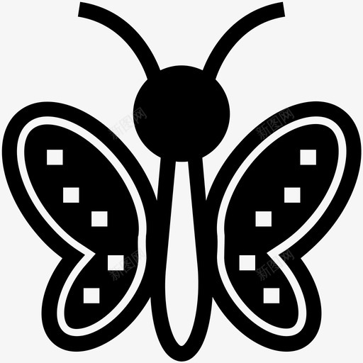 蝴蝶大自然的创意偶像图标svg_新图网 https://ixintu.com 大自然的创意偶像 蝴蝶