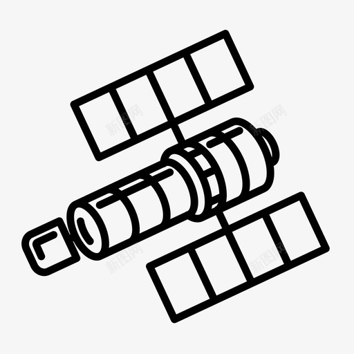 哈勃信息地图图标svg_新图网 https://ixintu.com 传输 信息 卫星 哈勃 地图 太空 太空征服 望远镜 轨道