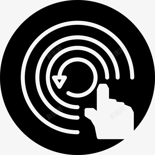 监视标志一只手放在一个圆上用同心圆线安全图标svg_新图网 https://ixintu.com 安全 用同心圆线 监视标志一只手放在一个圆上 监视满