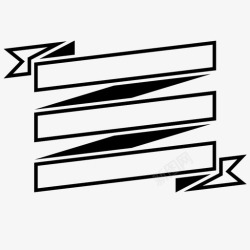 聚会乐队丝带横幅胶带聚会图标高清图片