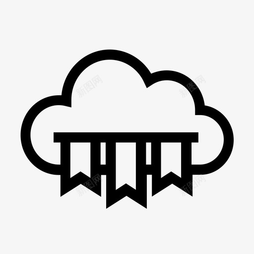 云天空雨图标svg_新图网 https://ixintu.com 书签 云 天空 标记 水 水滴 线 绒毛 计算 雨