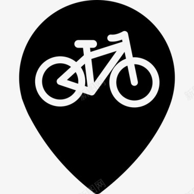 自行车道信号标志交通灯图标图标