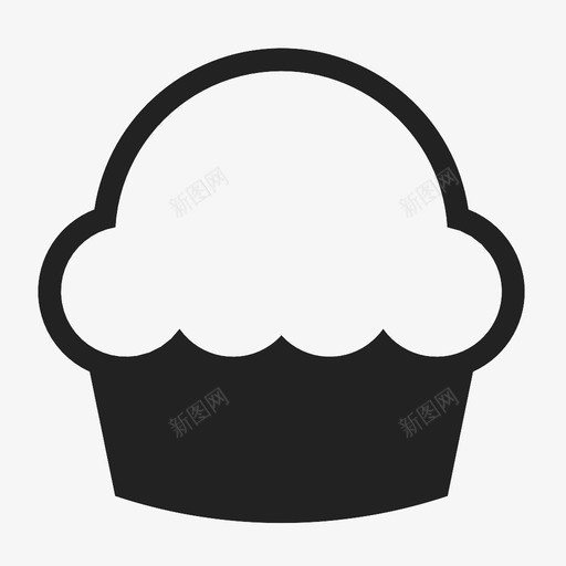 松饼早餐纸杯蛋糕图标svg_新图网 https://ixintu.com 小食品 早餐 松饼 甜的 纸杯蛋糕 美味的 脂肪 零食 食物