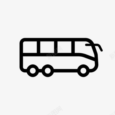 公共汽车旅行者交通工具图标图标