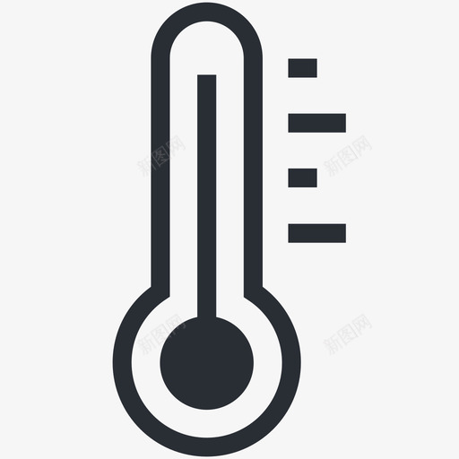 温度计标用户界面和网络图标svg_新图网 https://ixintu.com 温度计矢量图标 用户界面和网络图标