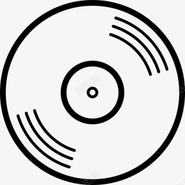 黑胶唱片音乐旧唱片图标图标