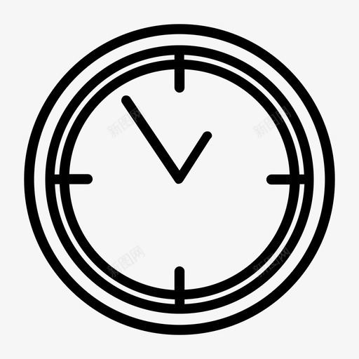 时钟闹钟小时图标svg_新图网 https://ixintu.com 分钟 办公室 小时 时钟 时间 秒 闹钟