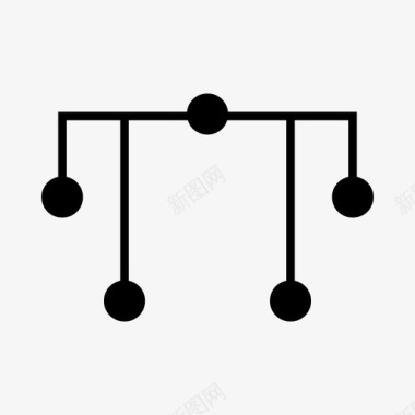 网络树形图拓扑图标图标