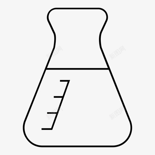 锥形瓶医疗测量图标svg_新图网 https://ixintu.com 化学 医学概要 医疗 医院 实验室 测量 炼金术 玻璃 科学 罐子 锥形瓶