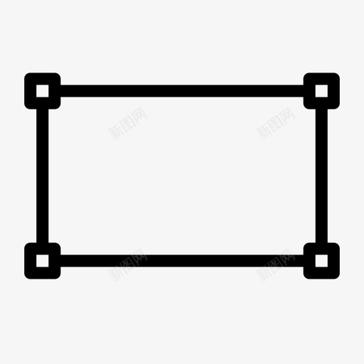 矩形轮廓数学图标svg_新图网 https://ixintu.com 代数 几何 图形 容器 工具 平滑线设计 数学 盒子 矩形 设计 轮廓