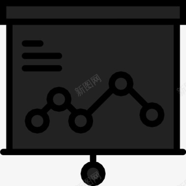 图表演示视频显示幻灯片图标图标