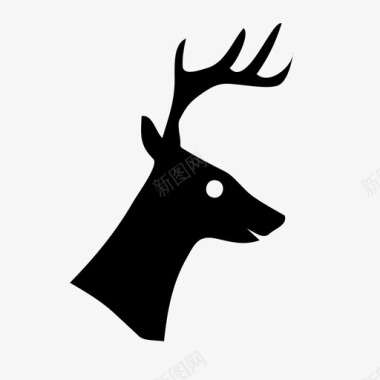 鹿物品物体图标图标