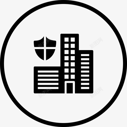 安全城市社区帮助图标svg_新图网 https://ixintu.com 医疗 城镇 安全 安全城市 帮助 拯救 智慧城市 社区