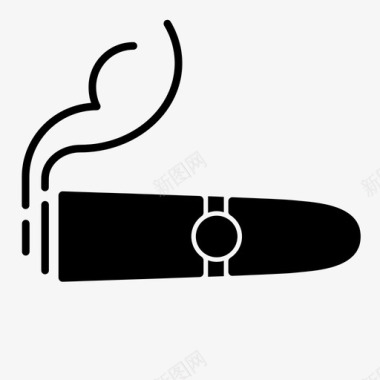 雪茄烟草烟图标图标