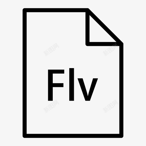 flv文档扩展名图标svg_新图网 https://ixintu.com flv 扩展名 文件 文件夹 文件扩展名 文件类型 文档 电影 胶片 视频