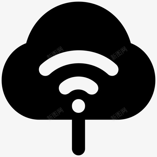 无线技术wifi软件图标svg_新图网 https://ixintu.com wifi 云网络 云计算加粗实心图标 信息技术 信息高速公路 宽带 无线技术 网络工作 网络空间 计算机工作 软件