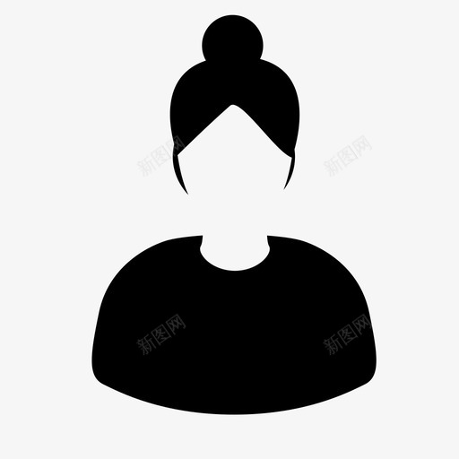 女性成人头部图标svg_新图网 https://ixintu.com 个人资料 人物 可爱 头部 女性 成人 母亲
