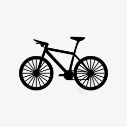 骑着山地自行车的人自行车公路自行车人图标高清图片