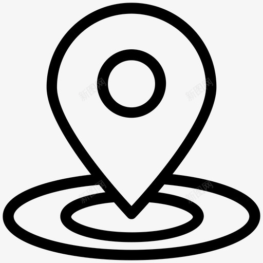 gps地图旅游线路图标svg_新图网 https://ixintu.com gps地图 旅游线路图标