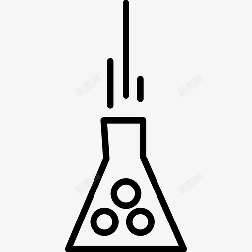 化学实验与气泡工具和器具发生化学反应几次笔划图标svg_新图网 https://ixintu.com 几次笔划 化学实验与气泡 工具和器具发生化学反应