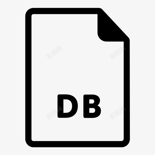 db文件扩展名数据库图标svg_新图网 https://ixintu.com 200文件扩展名 db文件 扩展名 数据库 格式