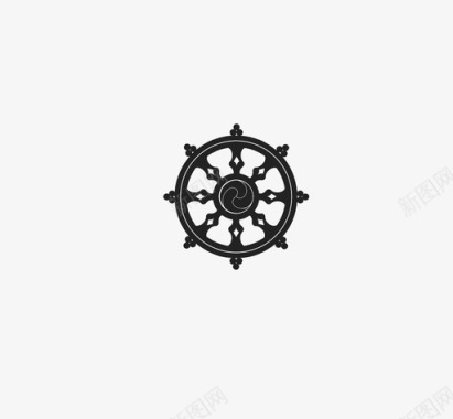 轮子佛教符号图标图标