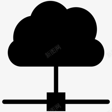 云网络存储服务器图标图标