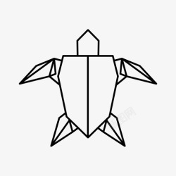 游泳龟龟动物艺术图标高清图片