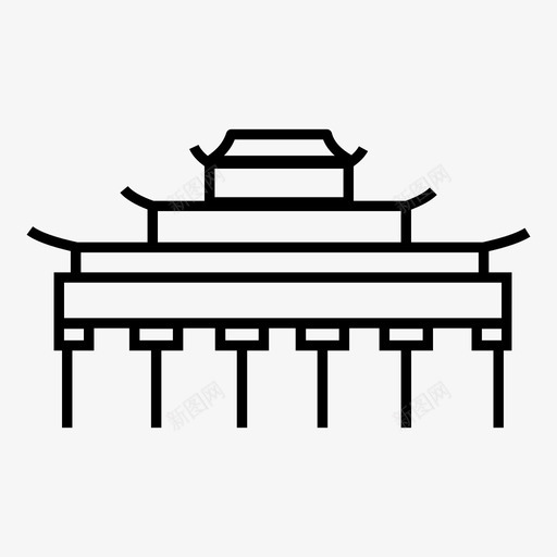 佛教寺庙寺庙宗教图标svg_新图网 https://ixintu.com 亚洲 佛教 佛教寺庙 僧侣 冥想 宗教 寺庙 崇拜 祈祷