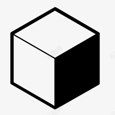 立方体封闭体积图标图标