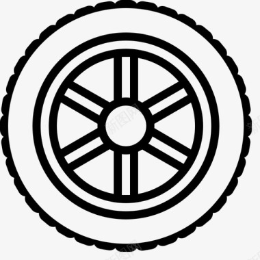 车轮轮胎转向图标图标