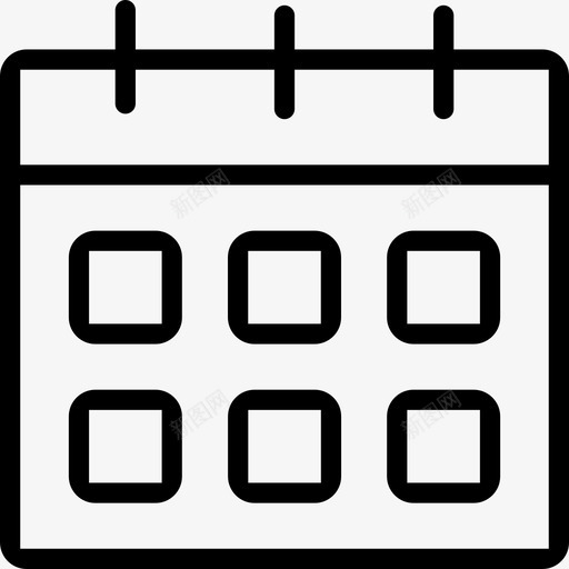 日历约会日期图标svg_新图网 https://ixintu.com 年 接口 接口大纲15 日 日历 日期 月 约会